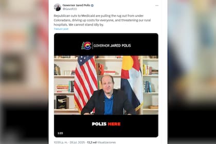 Polis señaló el impacto de los recortes de salud de Donald Trump