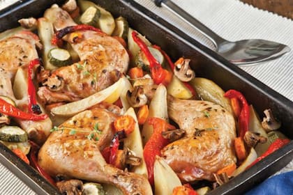 Pollo con hortalizas
