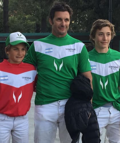 Lolo, con Jeta y Barto ya en tiempos de polo