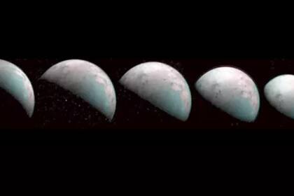 Polo Norte de Ganímedes - NASA/JPL-CALTECH