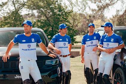 Nicolás Pieres, Ulloa y Gonzalo (h.) y Facundo Pieres, los integrantes del nuevo Ellerstina, en el que los hermanos quieren ser más protagonistas de las decisiones, según su nuevo compañero.