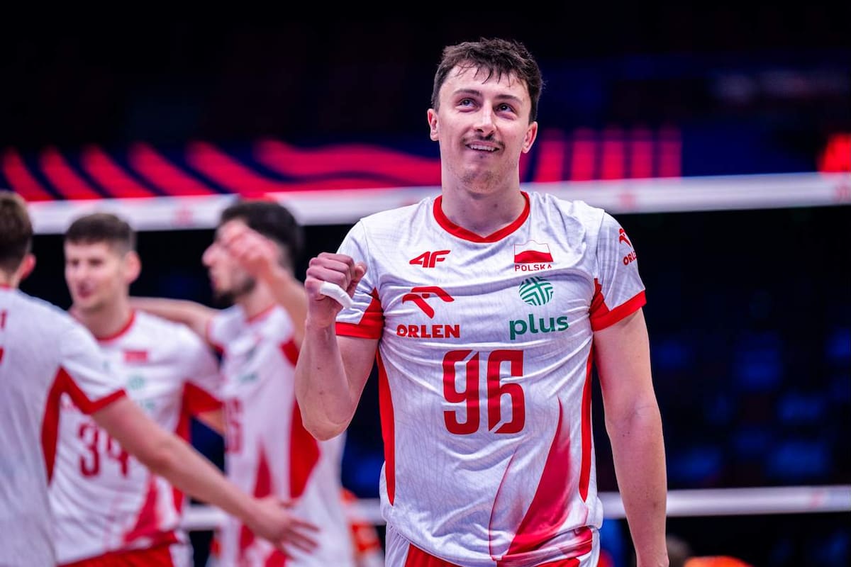 Polonia ganó los cuatro partidos del primer weekend de la VNL y lidera la tabla de posiciones