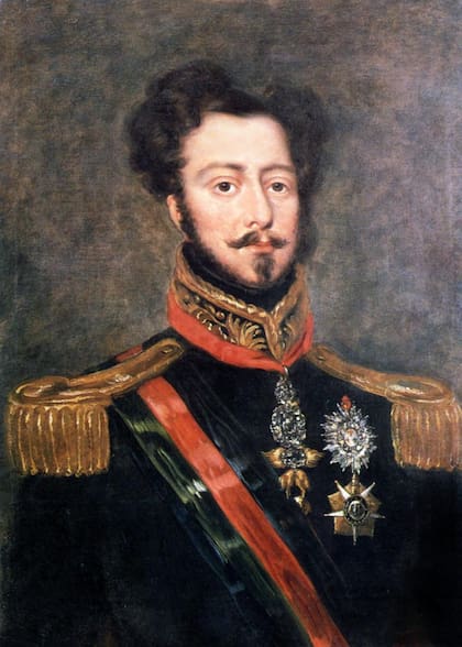 Ponsonby tuvo que negociar con el rey del Imperio del Brasil, Pedro I