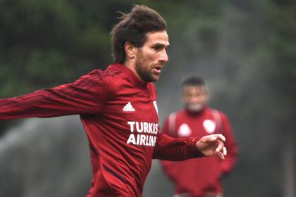 Ponzio, en el entrenamiento. Seguirá en River un año más