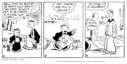 Popeye, una historieta muy distinta a su versión televisiva