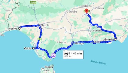 Por Andalucía también se aconseja viajar en auto y visitar la costa del sur española