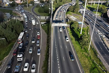 Por día circulan más de 300.000 vehículos por la General Paz, pero el 8,4% de ellos no están autorizados para hacerlo por esa autopista