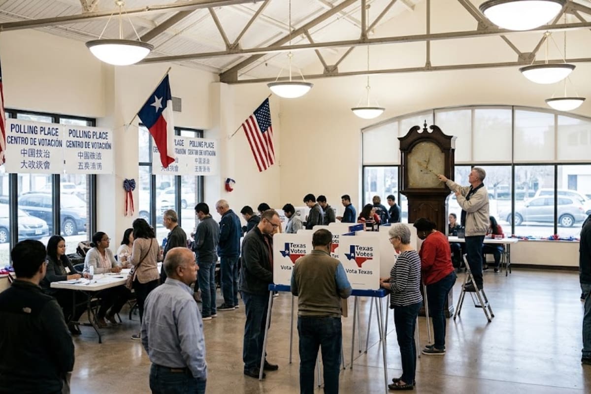 Por el cambio de horario el 1° de noviembre, las elecciones generales en Texas se darán con una hora de diferencia con respecto a la hora actual