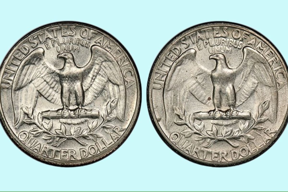 Por el estado de conservación y la doble impresión en su anverso, esta moneda de 25 centavos de dólar está valuada en más de medio millón de dólares