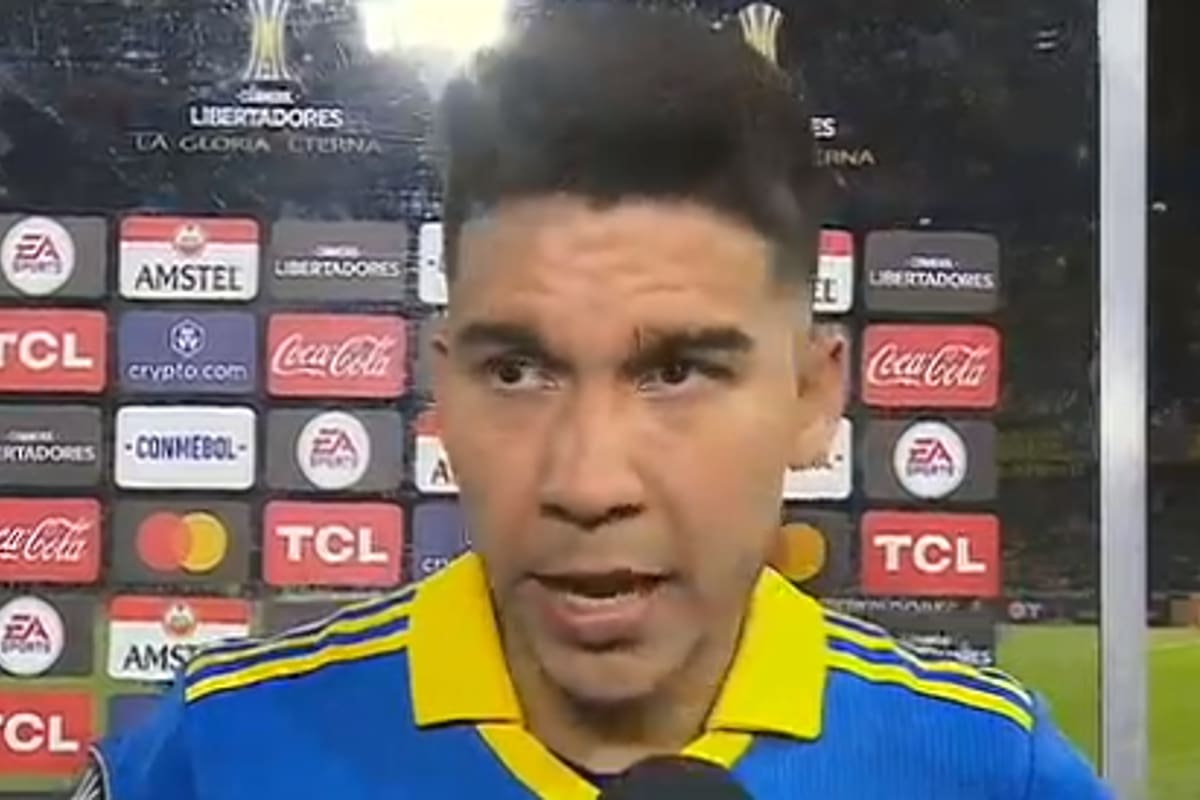 Por Fernández, tras el partido de Boca Juniors ante Deportivo Pereira.