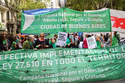 Por la efectiva implementación del ley de interrupción legal del embarazo, fue una de las proclamas