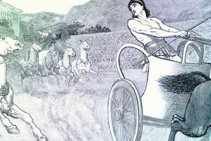 Por la mañana, caballos