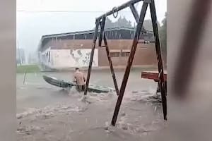Por las lluvias se suspendieron las clases