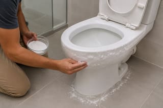 Por qué es efectivo aplicar bicarbonato de sodio alrededor del inodoro