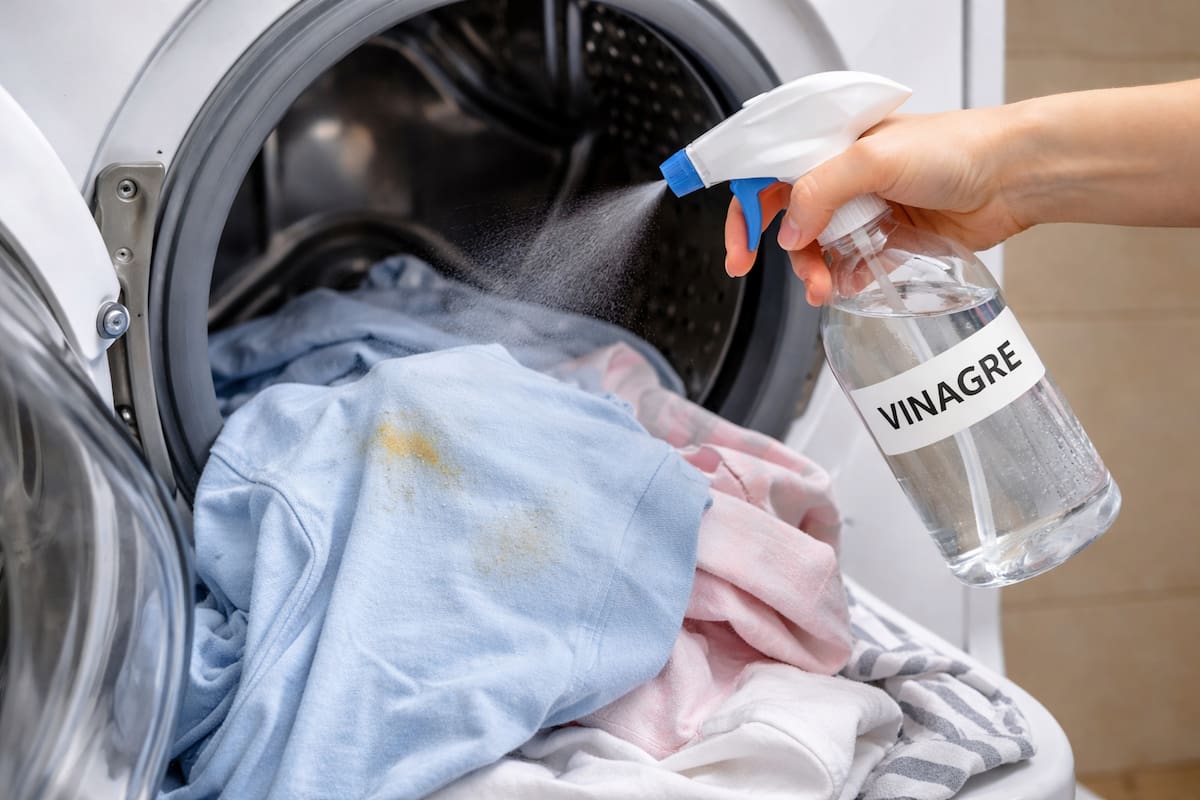Por qué hay que rociar con vinagre la ropa antes de lavarla (Foto: IA)