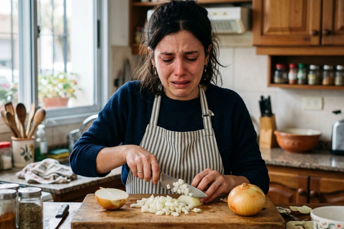 Por qué lloramos cuando cortamos cebolla (Foto: Ilustrativa IA)