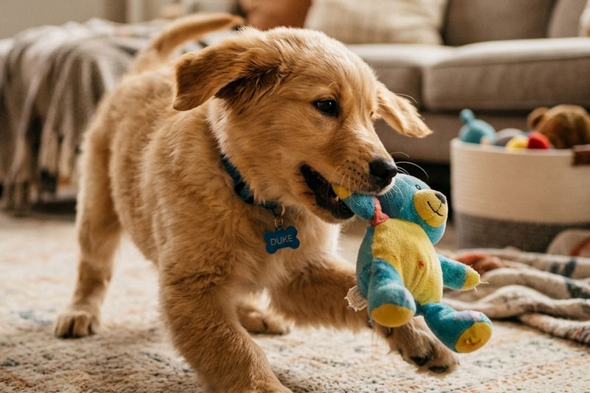 Por qué los perros eligen romper ciertos peluches y otro no (Foto ilustrativa generada por IA)