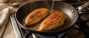Cómo usar vinagre en la sartén para que la pechuga de pollo quede perfecta
