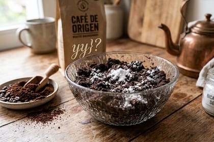 Por qué recomiendan mezclar café con bicarbonato de sodio (Foto ilustrativa generada con IA)