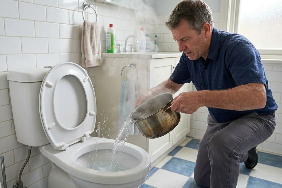 Por qué utilizar agua caliente para limpiar el inodoro