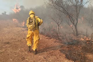 Dos hombres murieron en incendios forestales en el norte de la provincia