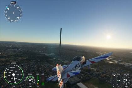 Por un error involuntario de edición en OpenStreetMaps, un extraño rascacielos de 212 pisos apareció en el espacio aéreo de Melbourne dentro del Flight Simulator y se convirtió en toda una atracción para los seguidores del videojuego de Microsoft