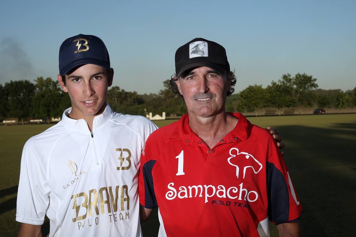 Poroto Cambiaso junto a Alberto Heguy.