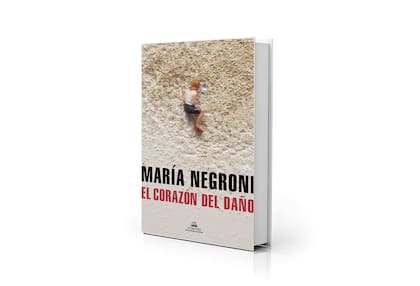 Portada de "El corazón del daño", con la imagen de una obra de Liliana Porter