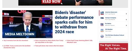 Portada de Fox News.