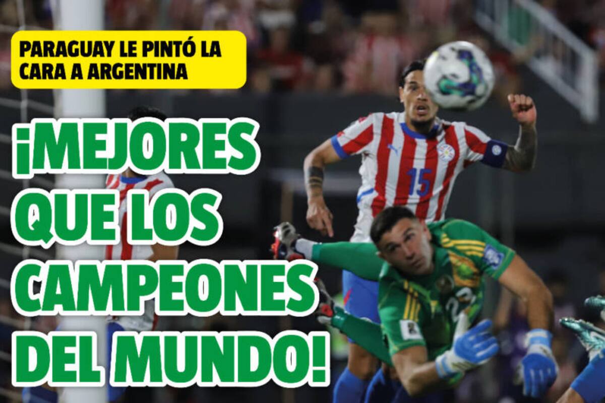 Portada del diario Crónica, de Paraguay, tras la derrota de la selección argentina