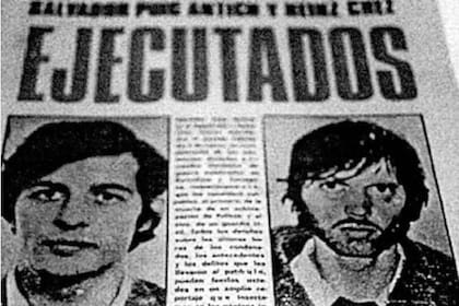 Portada del diario español El Caso, en que se informa de la ejecución por garrote de Salvador Puig Antich y Georg Welzel