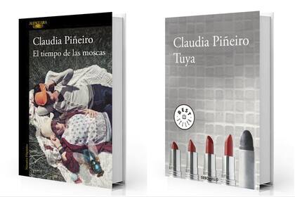 Portadas de "El tiempo de las moscas" y "Tuya", de Claudia Piñeiro