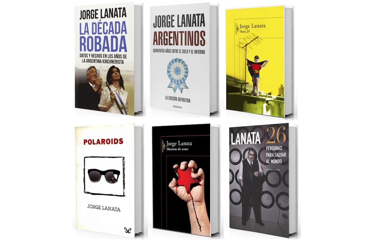 Portadas de libros escritos por Jorge Lanata