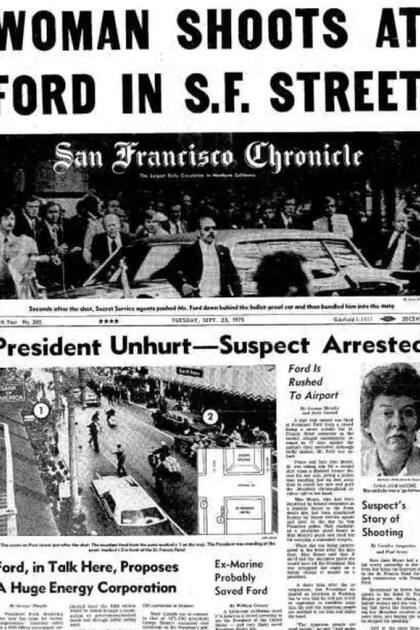 Portado del San Francisco Chronicle el día postrior al atentado