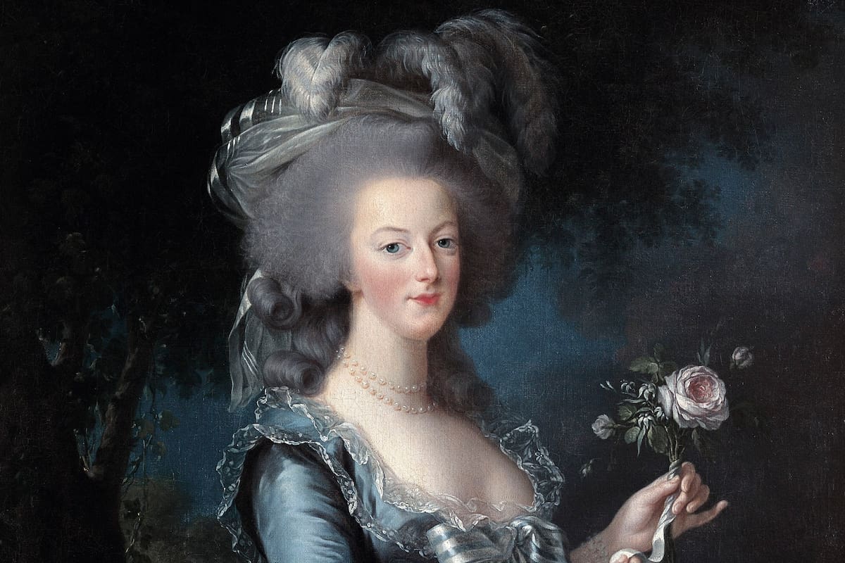 "Portrait of Queen Marie-Antoinette with a Rose" Oil on canvas by Elisabeth Louise Vig??e-Le Brun (1755-1842). In 1783. Versailles, ch??teaux de Versailles et de Trianon. (Photo by adoc-photos/Corbis via Getty Images)
