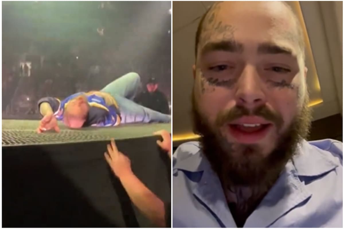 Post Malone sufrió un accidente en un escenario en St. Louis, Missouri