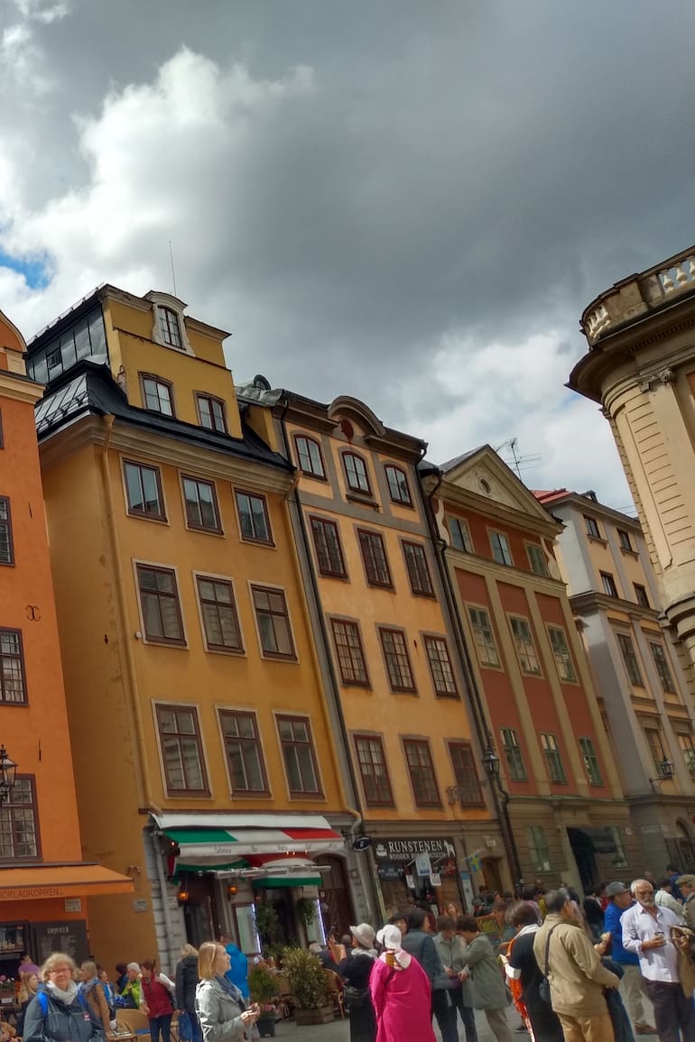 Postal de Gamla Stan, la ciudad vieja, Estocolmo