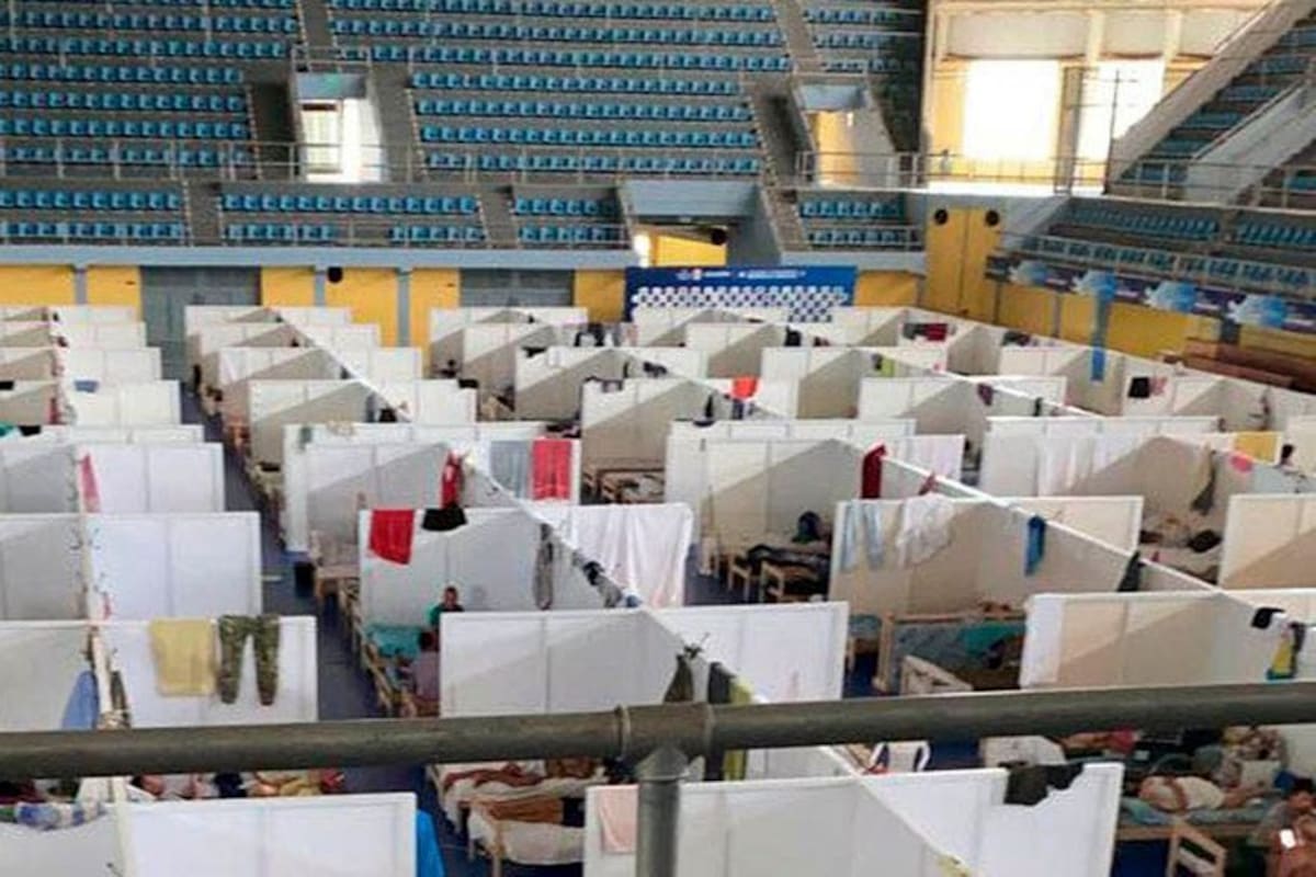 Postal de uno de los centros de aislamiento, en Formosa