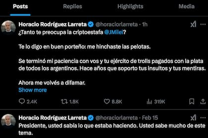 Posteo de Horacio Rodríguez Larreta contra el Presidente: "Me hinchaste las pelotas"