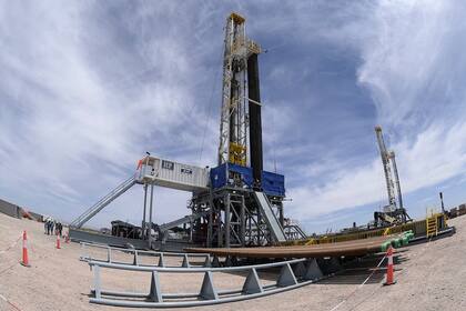 Pozo petrolero en Vaca Muerta