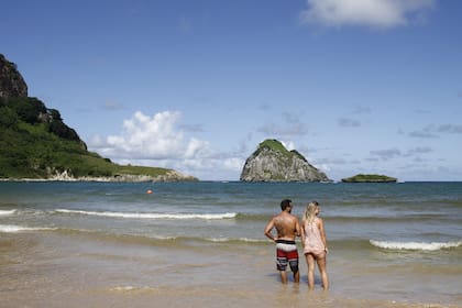 Praia do Sueste, dentro de los límites del Parque Nacional