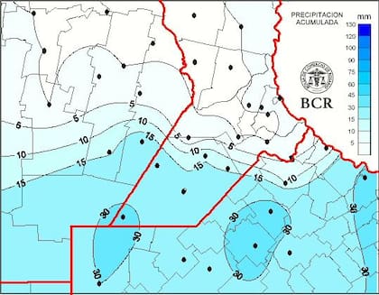 Precipitaciones acumuladas al 27 de enero