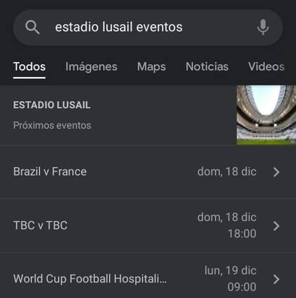 El curioso "error" de Google que dejó al descubierto a los dos posibles finalistas del Mundial Qatar 2022