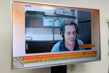Leonardo Elgart, de Milar Agro Tech. Premio Mejor Innovación Tecnológica