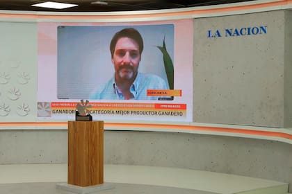 Juan Martín Miretti, de Agrolam. Mejor Productor Ganadero