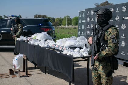 Uno de los operativos antidrogas realizado por la PSA