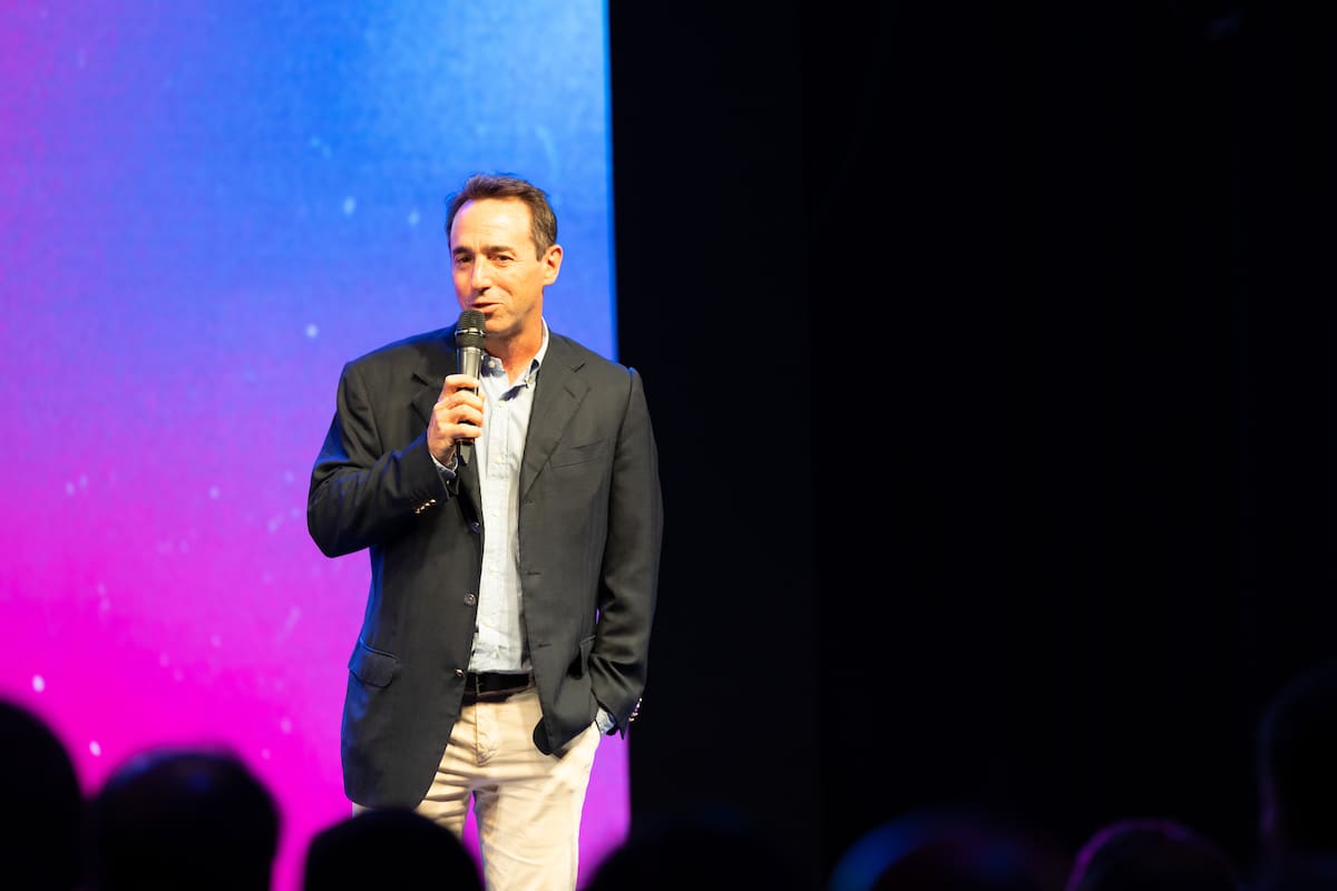 Presentación de los Miami Sharks, el equipo de rugby de Marcos Galperin, en abril de 2023