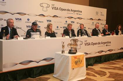 El panel con todos los actores principales del 113º Visa Open de Argentina
