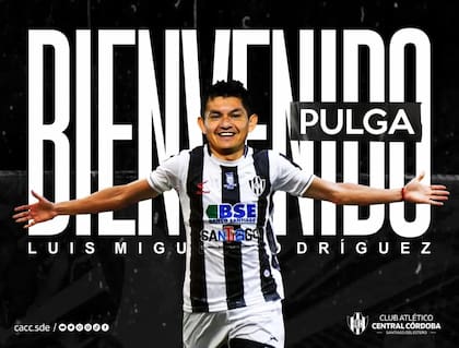 Presentación del Pulga Rodríguez como refuerzo de Central Córdoba de Santiago del Estero