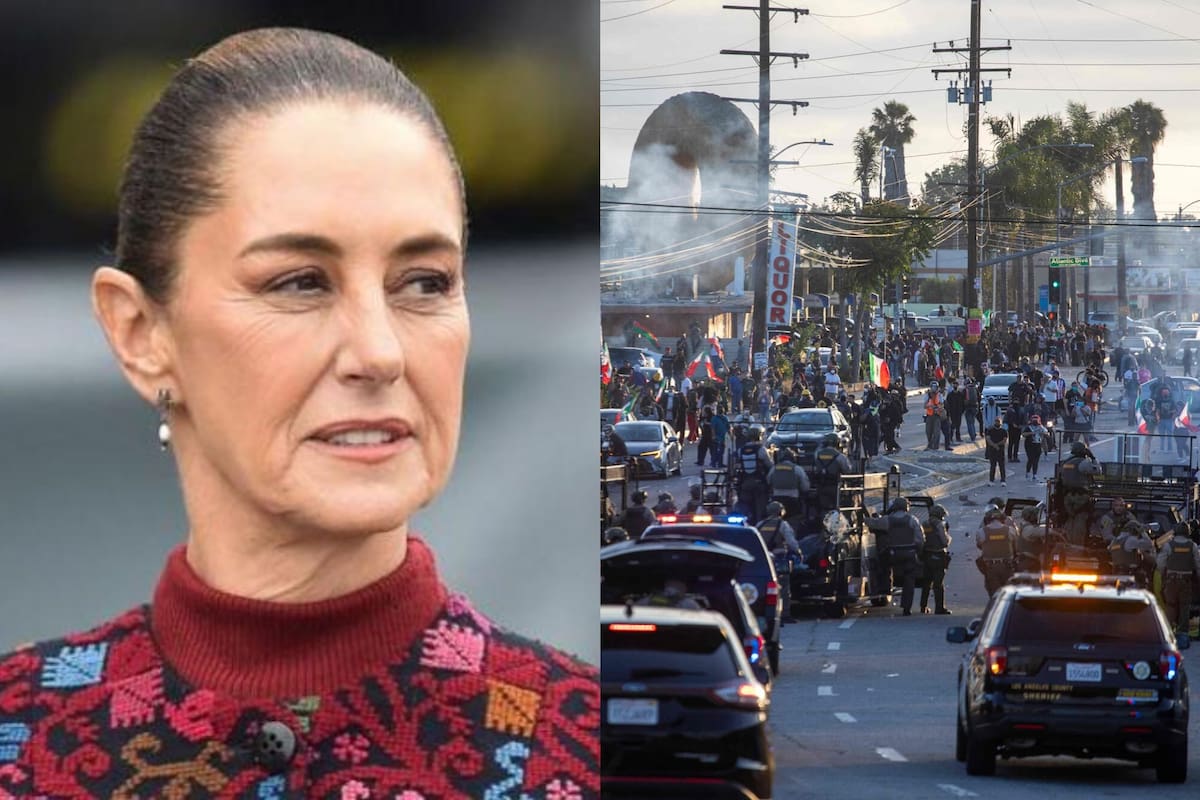 Presidenta de México se suma al conflicto con el ICE en California por decenas de migrantes detenidos: “No estamos de acuerdo”
